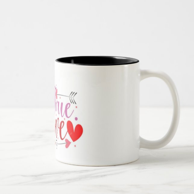 2 Couleurs Tasse à café True-love (Droit)