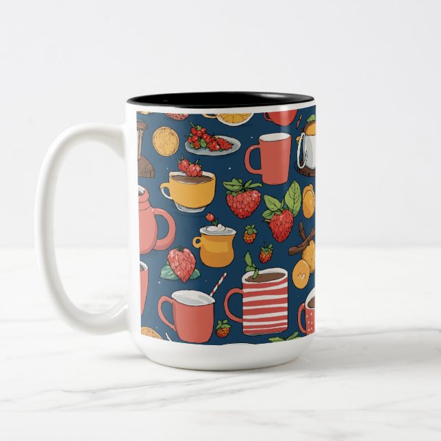 2 Couleurs Tasse à café unique | Idée cadeau café (Gauche)