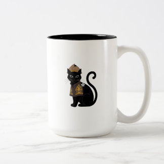 2 Couleurs Tasse à café Warrior Black Cat