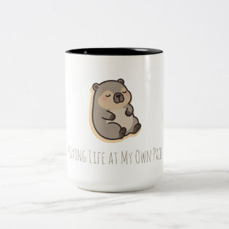 2 Couleurs Tasse à café Wombat Mignon Vivant La Vie À Mon Pro