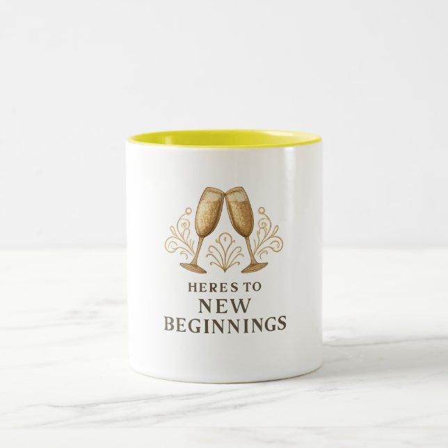2 Couleurs Tasse - À de nouveaux débuts (Centre)
