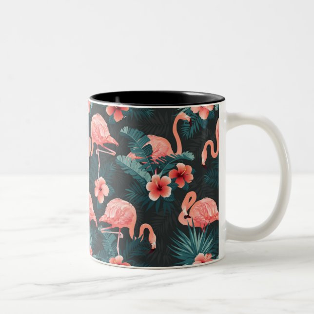 2 Couleurs Tasse à deux couleurs, 325 ml Flamant rose (Droit)