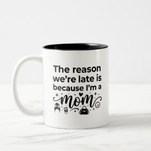2 Couleurs Tasse à deux tons de 11oz Citation sur la vie des