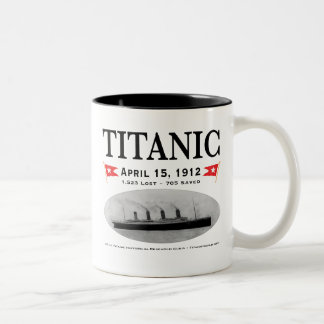 2 Couleurs Tasse à deux tons de bateau titanique de fantôme
