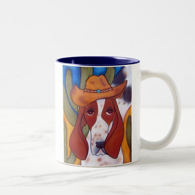 2 Couleurs tasse à deux tons de chien de désert de (Droit)