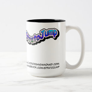 2 Couleurs Tasse à deux tons de StratoJump - deux types et u