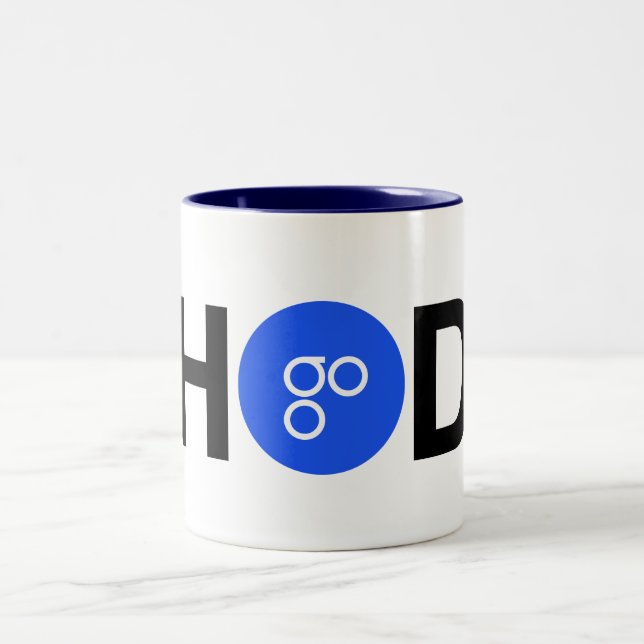 2 Couleurs Tasse à deux tons d'OmiseGO de #HODL (Centre)