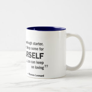 2 Couleurs Tasse à deux tons - le 'amour est comme le levain