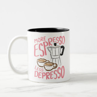 2 Couleurs Tasse à espresso pour les amateurs de café