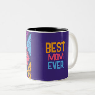 2 Couleurs Tasse à motif de fête coloré en papier découpé – P