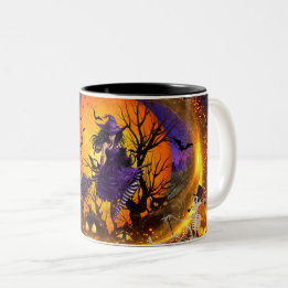 2 Couleurs Tasse à sorcière éffrayante