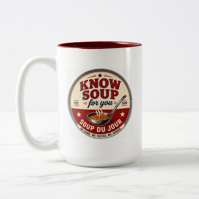 2 Couleurs Tasse à soupe KSFY (Gauche)