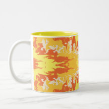 Tasse Abstraite Golden Ember