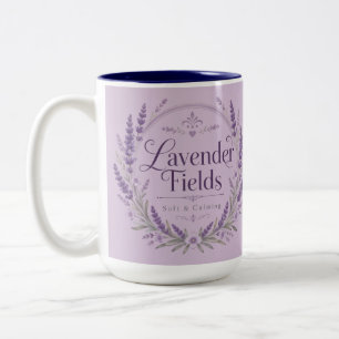 2 Couleurs Tasse Accent Champ de Lavande