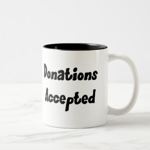2 Couleurs Tasse admise par donations