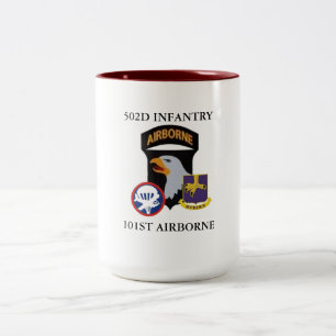 2 Couleurs TASSE AÉROPORTÉE de l'INFANTERIE 502D 101ST