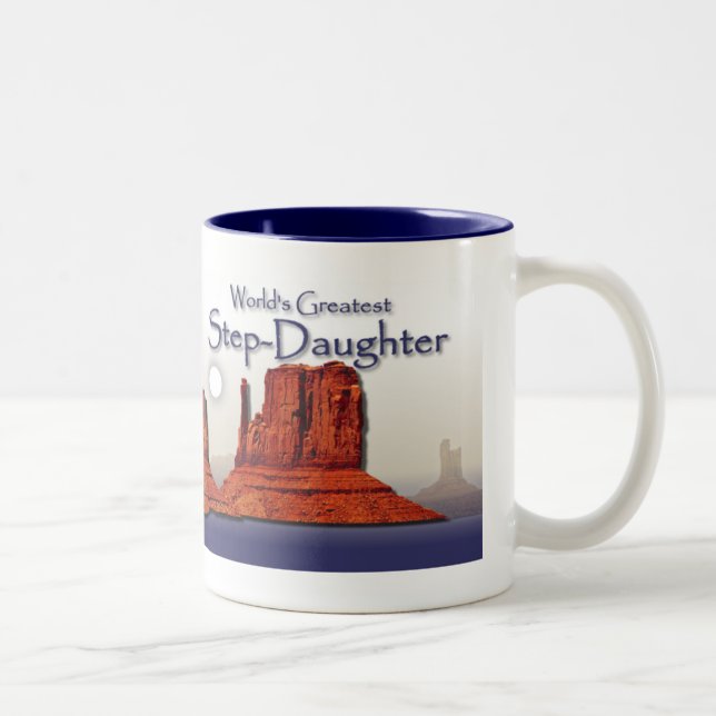 2 Couleurs Tasse affectueuse de bleu des mains de la (Droit)
