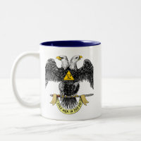 Tasse Aigle Noir 32e Degré Rite Écossais