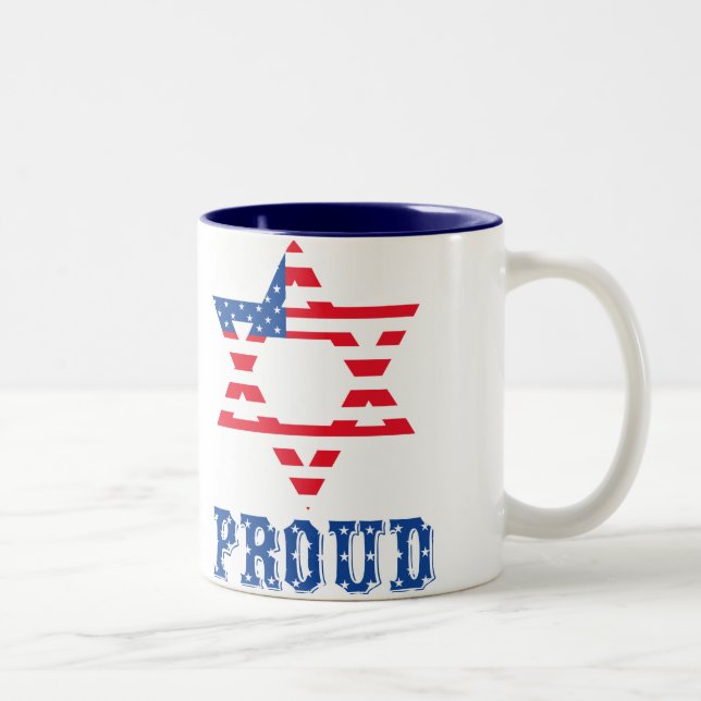 2 COULEURS TASSE AMÉRICAINE FIÈRE DE JUIF (Droit)