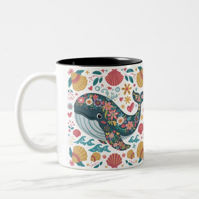 2 Couleurs Tasse Amoureux de Dauphin (Gauche)