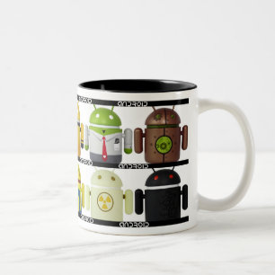2 Couleurs Tasse androïde
