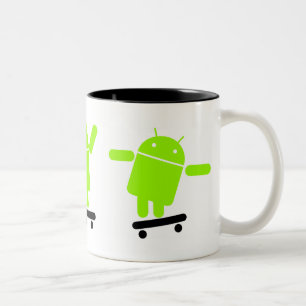 2 Couleurs Tasse androïde