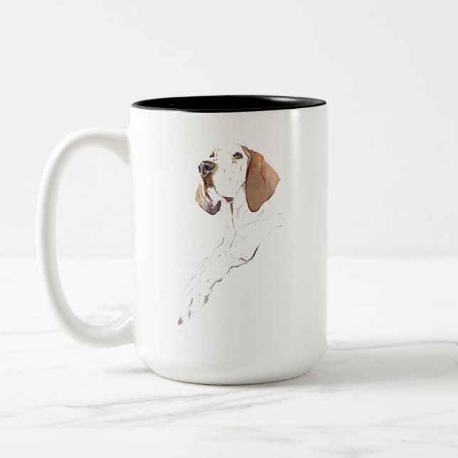 2 Couleurs Tasse Anglais Pointer - Tasse de Café pour Maman d (Gauche)