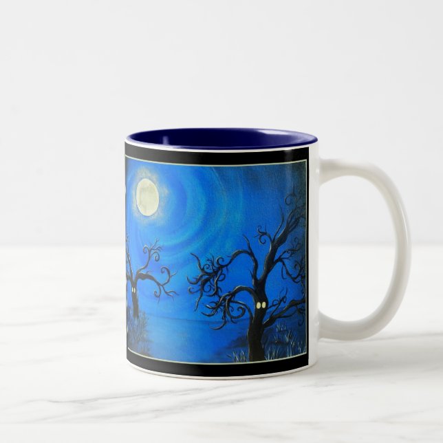 2 Couleurs Tasse Arbres Effrayants (Droit)
