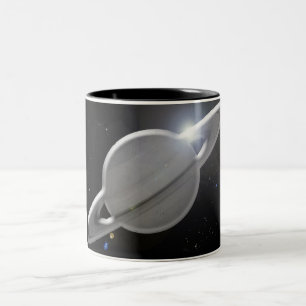 2 Couleurs tasse argentée de Saturne