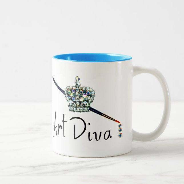 2 Couleurs Tasse "Art Diva" (Droit)