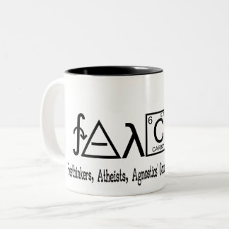 2 Couleurs Tasse athée de coffe de groupe de FAACT