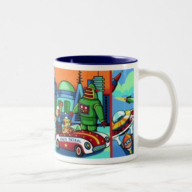 2 Couleurs Tasse atomique de ville (Droit)