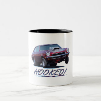 2 Couleurs Tasse avec "ACCROCHÉ ! "