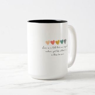 2 COULEURS TASSE AVEC DES MOTS SIMPLES ET BEAUX