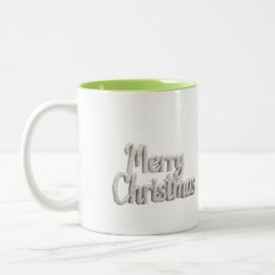 2 Couleurs Tasse avec écriture Joyeux Noël en origami
