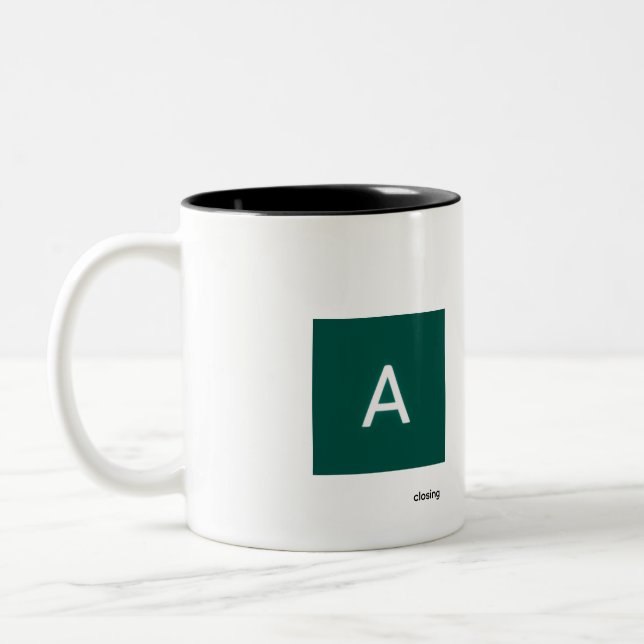 2 Couleurs tasse avec image et texte (Gauche)