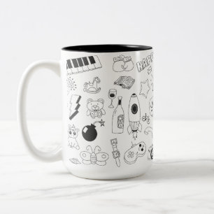 2 Couleurs Tasse avec jolie image