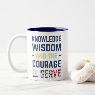 2 Couleurs Tasse avec la devise