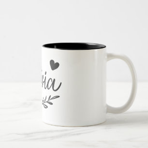 2 Couleurs Tasse avec le prénom Olivia – Prénom anglais perso