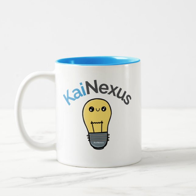 2 Couleurs Tasse avec logo KaiNexus Ofie (Gauche)