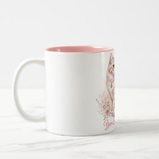 2 Couleurs Tasse avec nom de chat personnalisé