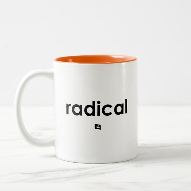 2 Couleurs Tasse avec slogan radical pour droitier (Gauche)
