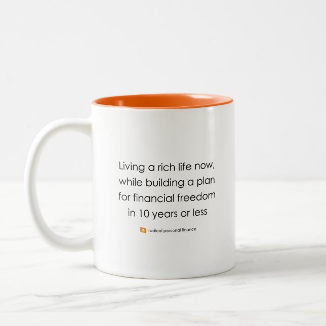 2 Couleurs Tasse avec slogan radical pour gauchers (Gauche)