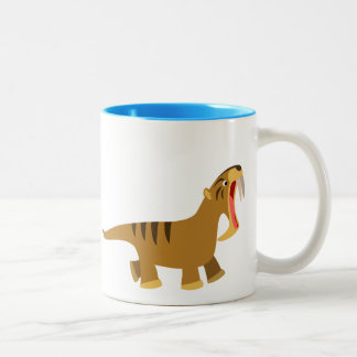 2 Couleurs Tasse béante mignonne de Thylacosmilus de bouche