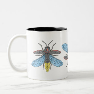 2 Couleurs Tasse bicolore Lucioles