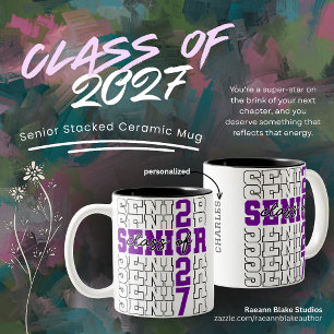 2 Couleurs Tasse bicolore pour les seniors de la promotion 20