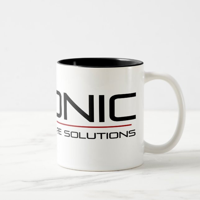 2 Couleurs Tasse bionique de solutions logicielles (Droit)