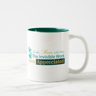 2 Couleurs Tasse blanche avec citation "Vue & Appréciée" pour
