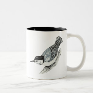 2 Couleurs Tasse blanche de sittelle de Breasted