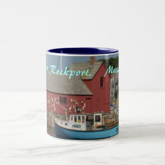 2 Couleurs Tasse bleue de bateau du motif #1